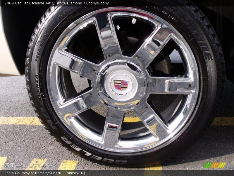 White Diamond / Ebony/Ebony 2009 Cadillac Escalade AWD