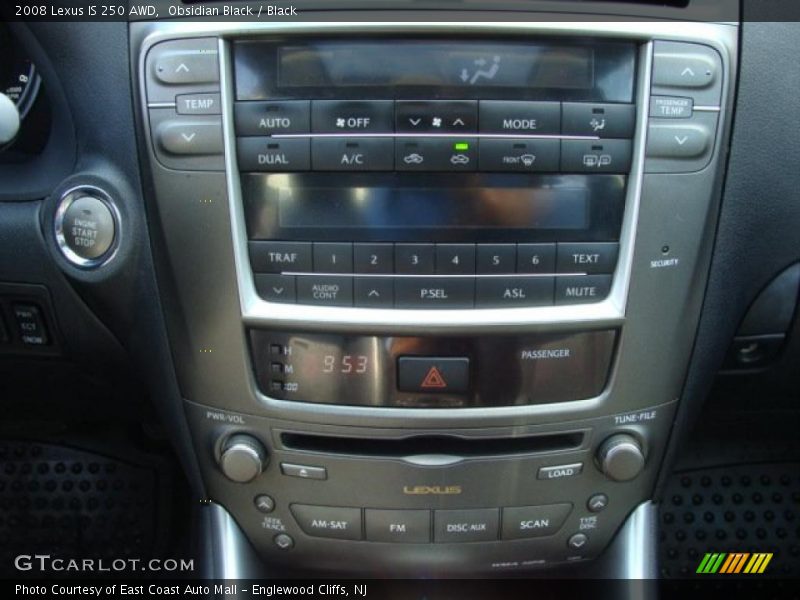Obsidian Black / Black 2008 Lexus IS 250 AWD