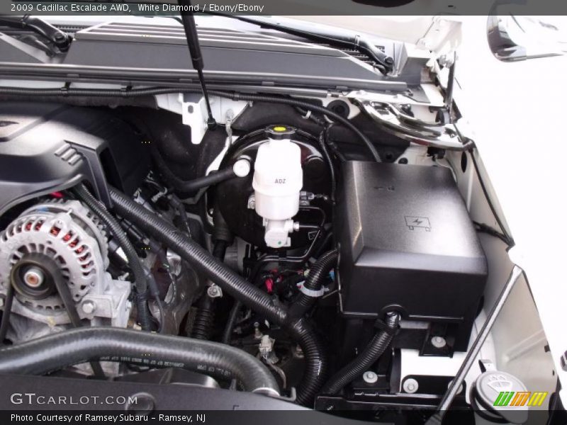 White Diamond / Ebony/Ebony 2009 Cadillac Escalade AWD