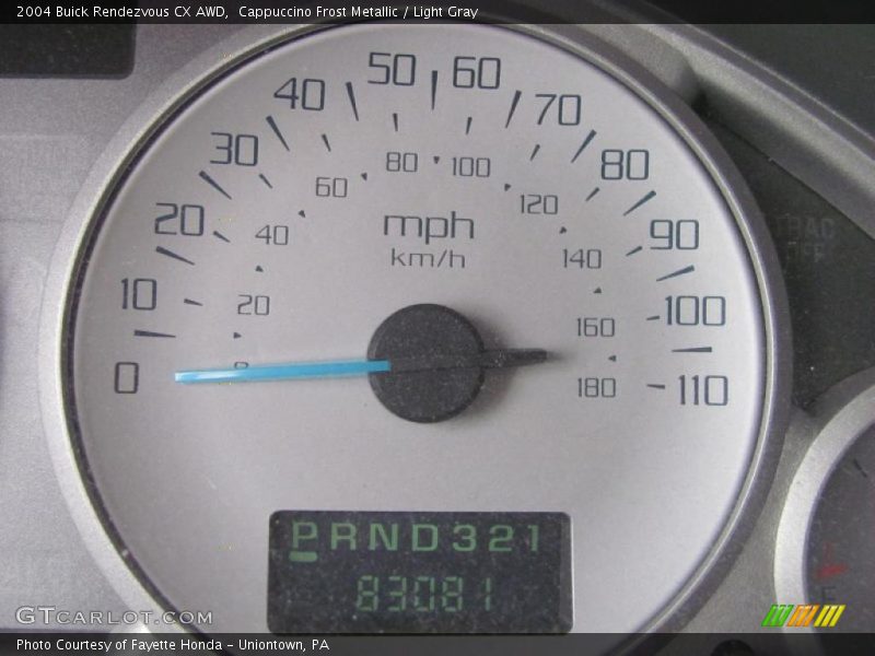 Cappuccino Frost Metallic / Light Gray 2004 Buick Rendezvous CX AWD