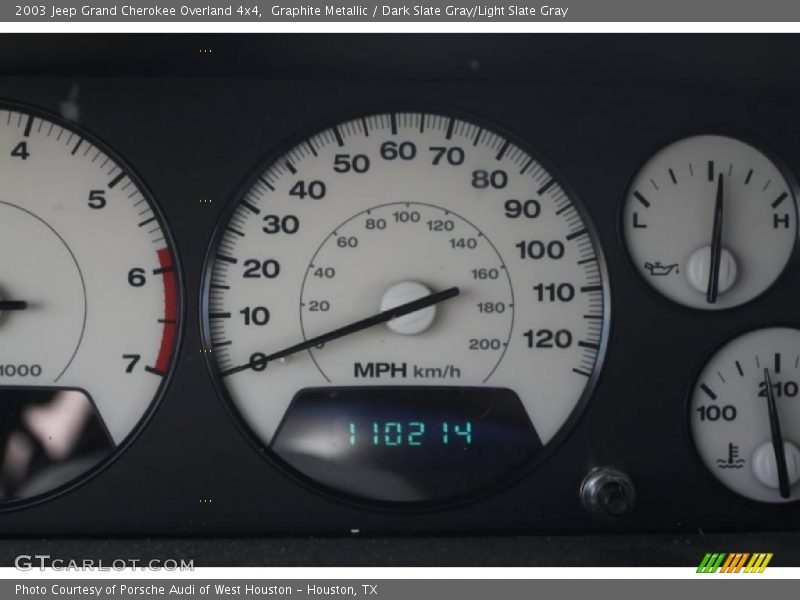 Graphite Metallic / Dark Slate Gray/Light Slate Gray 2003 Jeep Grand Cherokee Overland 4x4