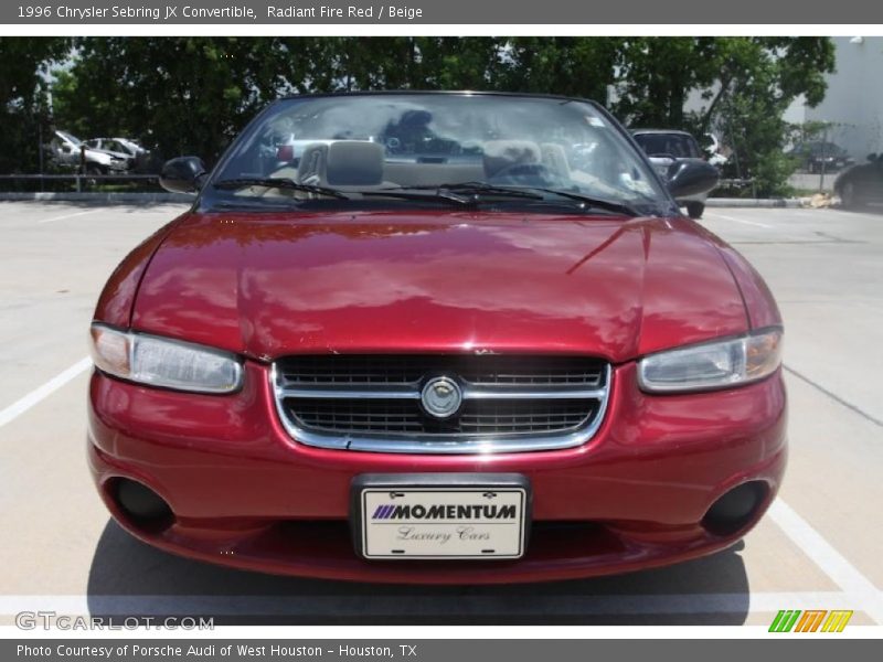 Radiant Fire Red / Beige 1996 Chrysler Sebring JX Convertible