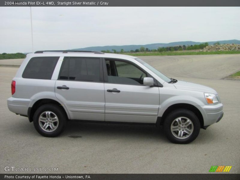 Starlight Silver Metallic / Gray 2004 Honda Pilot EX-L 4WD