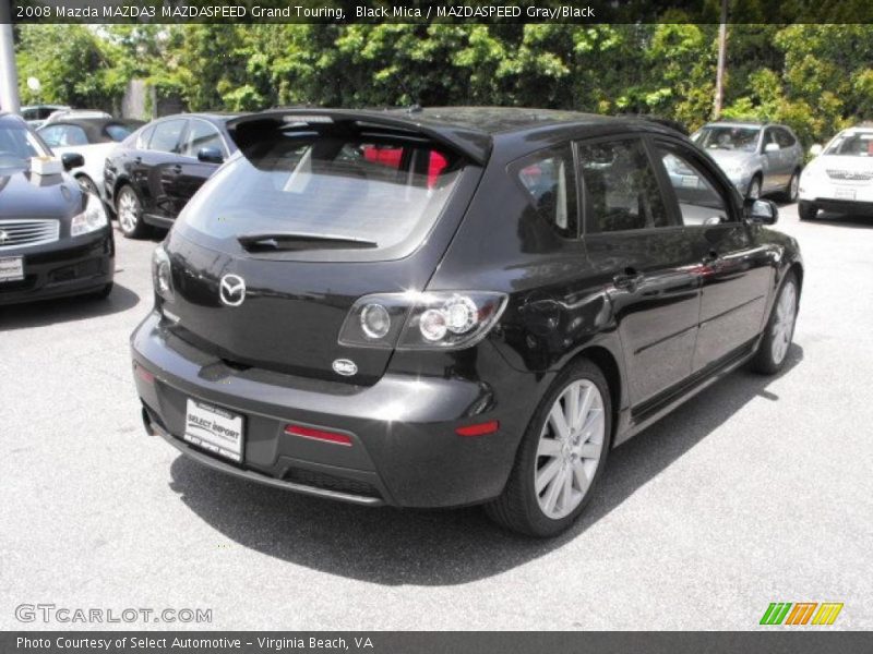 Black Mica / MAZDASPEED Gray/Black 2008 Mazda MAZDA3 MAZDASPEED Grand Touring