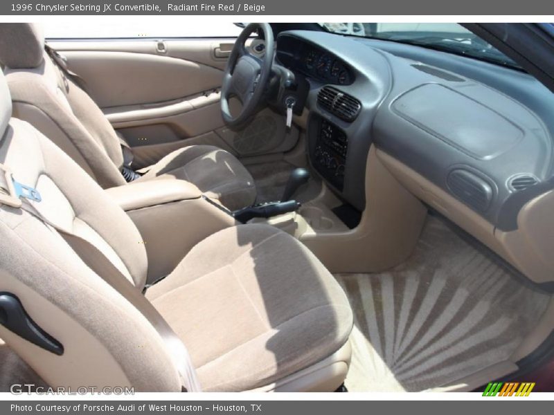 Radiant Fire Red / Beige 1996 Chrysler Sebring JX Convertible