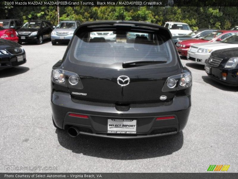 Black Mica / MAZDASPEED Gray/Black 2008 Mazda MAZDA3 MAZDASPEED Grand Touring