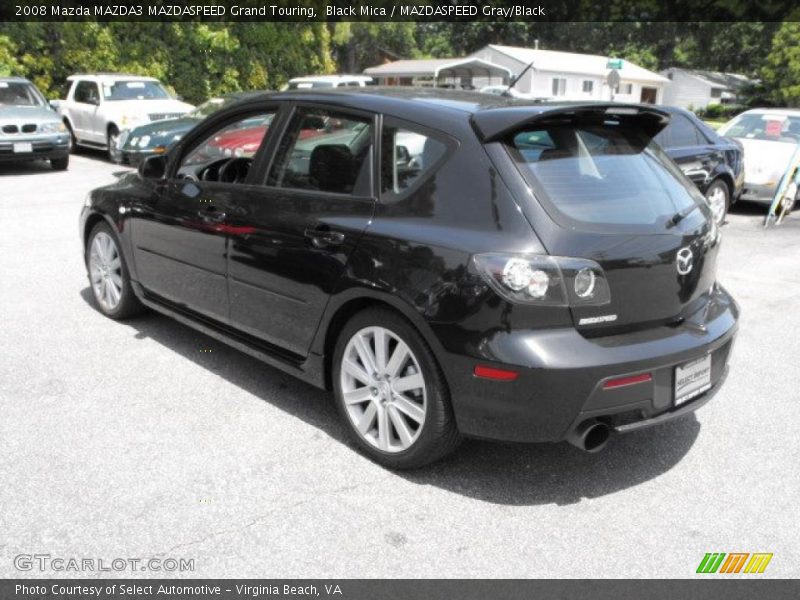 Black Mica / MAZDASPEED Gray/Black 2008 Mazda MAZDA3 MAZDASPEED Grand Touring