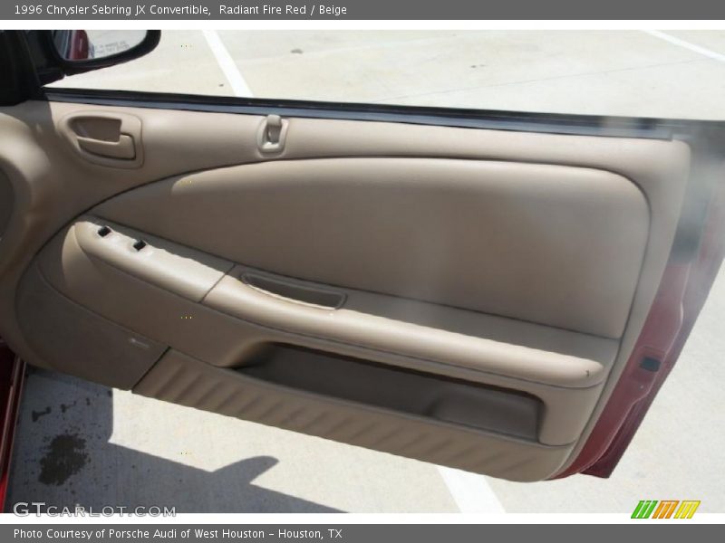 Radiant Fire Red / Beige 1996 Chrysler Sebring JX Convertible