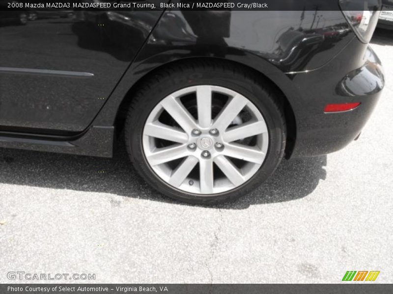 Black Mica / MAZDASPEED Gray/Black 2008 Mazda MAZDA3 MAZDASPEED Grand Touring