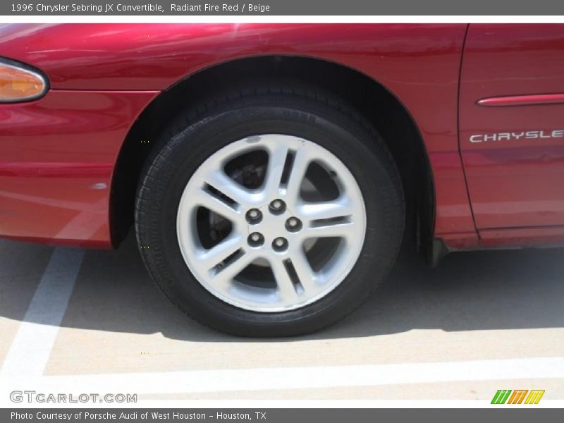 Radiant Fire Red / Beige 1996 Chrysler Sebring JX Convertible