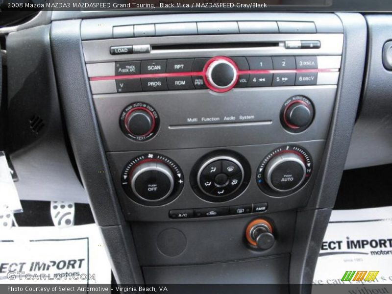 Black Mica / MAZDASPEED Gray/Black 2008 Mazda MAZDA3 MAZDASPEED Grand Touring