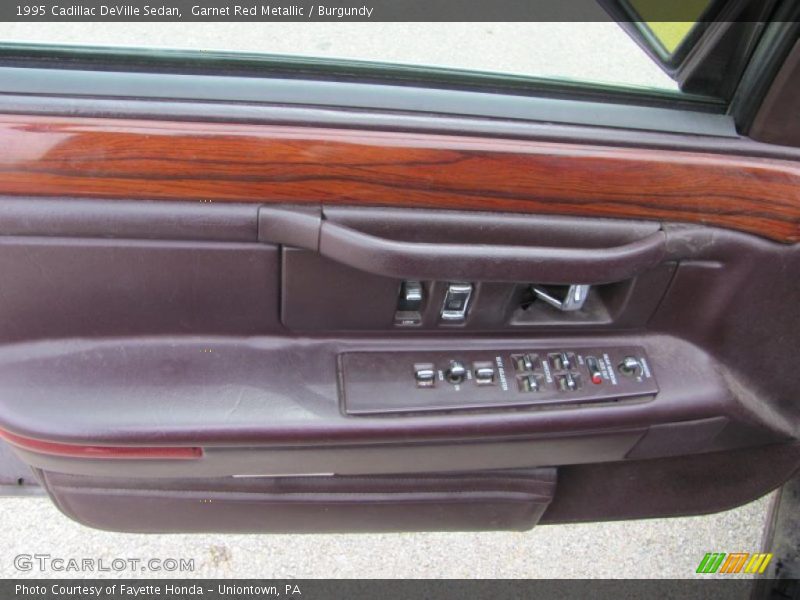 Garnet Red Metallic / Burgundy 1995 Cadillac DeVille Sedan