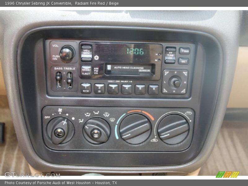 Radiant Fire Red / Beige 1996 Chrysler Sebring JX Convertible