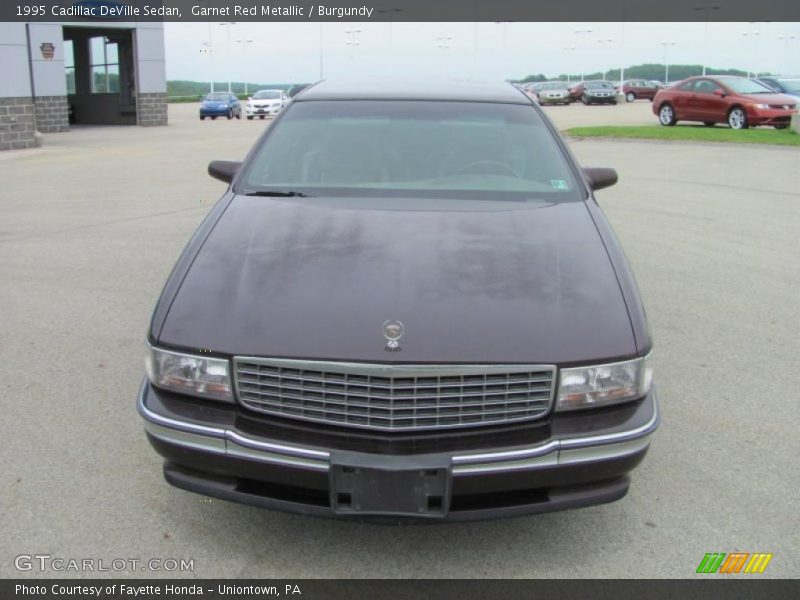 Garnet Red Metallic / Burgundy 1995 Cadillac DeVille Sedan