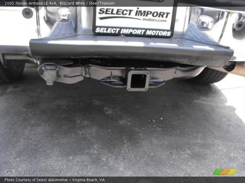 Blizzard White / Steel/Titanium 2005 Nissan Armada LE 4x4