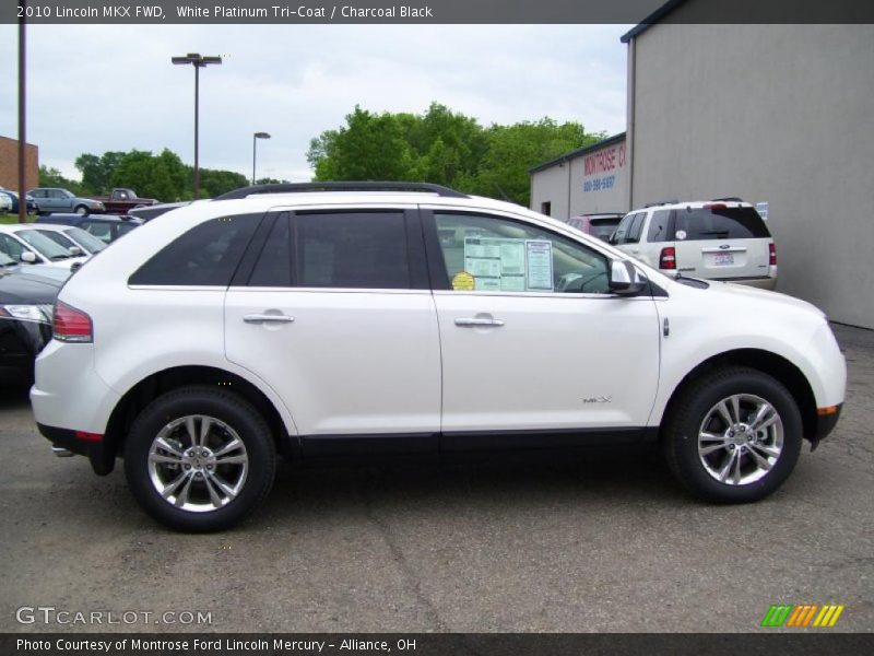 White Platinum Tri-Coat / Charcoal Black 2010 Lincoln MKX FWD