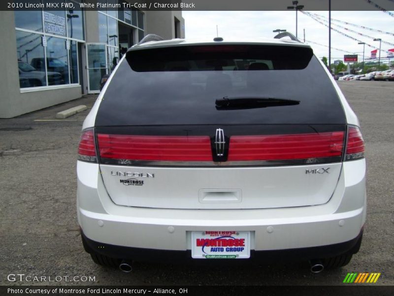 White Platinum Tri-Coat / Charcoal Black 2010 Lincoln MKX FWD
