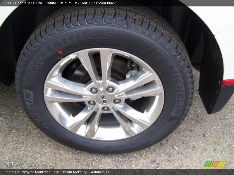 White Platinum Tri-Coat / Charcoal Black 2010 Lincoln MKX FWD