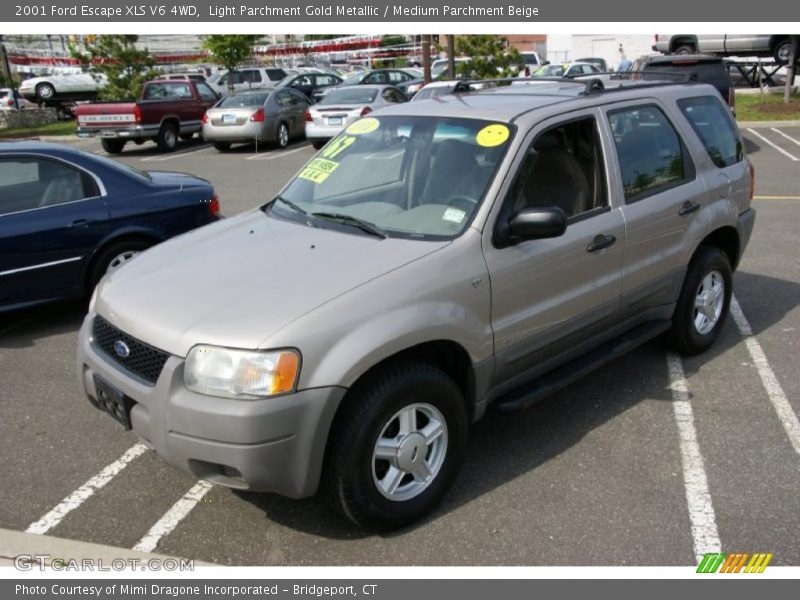 Light Parchment Gold Metallic / Medium Parchment Beige 2001 Ford Escape XLS V6 4WD