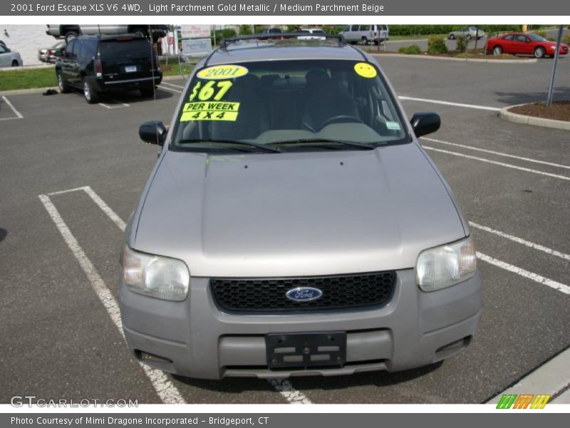 Light Parchment Gold Metallic / Medium Parchment Beige 2001 Ford Escape XLS V6 4WD