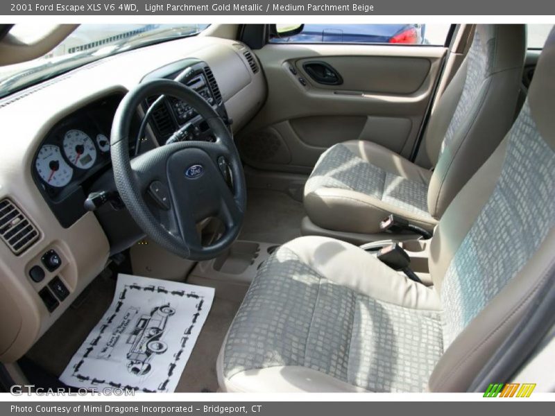 Light Parchment Gold Metallic / Medium Parchment Beige 2001 Ford Escape XLS V6 4WD