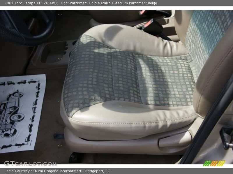 Light Parchment Gold Metallic / Medium Parchment Beige 2001 Ford Escape XLS V6 4WD