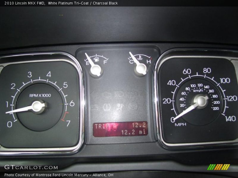 White Platinum Tri-Coat / Charcoal Black 2010 Lincoln MKX FWD
