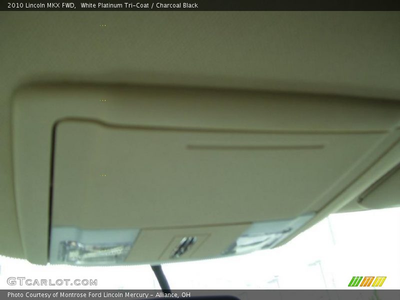 White Platinum Tri-Coat / Charcoal Black 2010 Lincoln MKX FWD