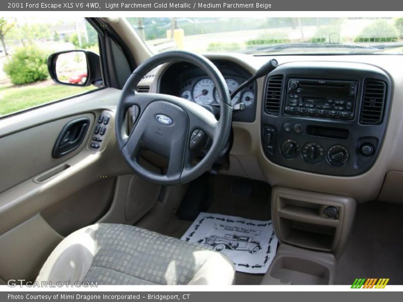 Light Parchment Gold Metallic / Medium Parchment Beige 2001 Ford Escape XLS V6 4WD