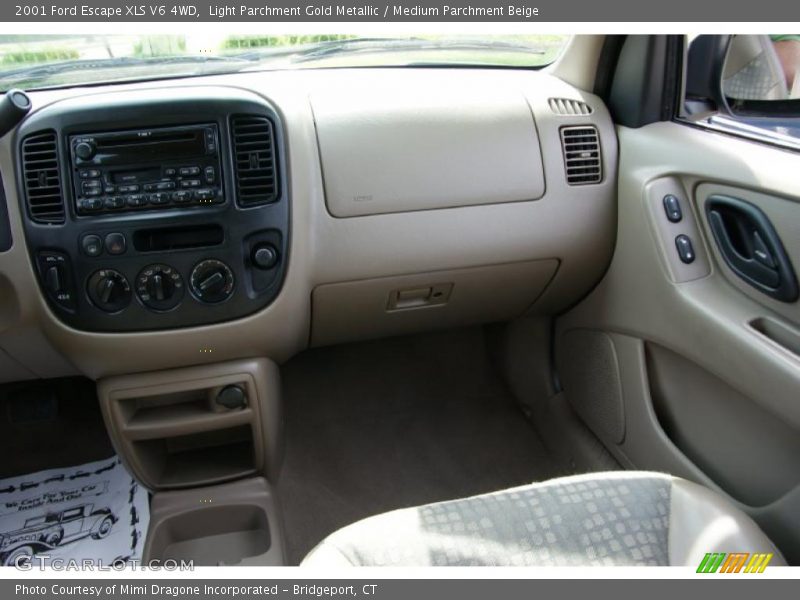 Light Parchment Gold Metallic / Medium Parchment Beige 2001 Ford Escape XLS V6 4WD