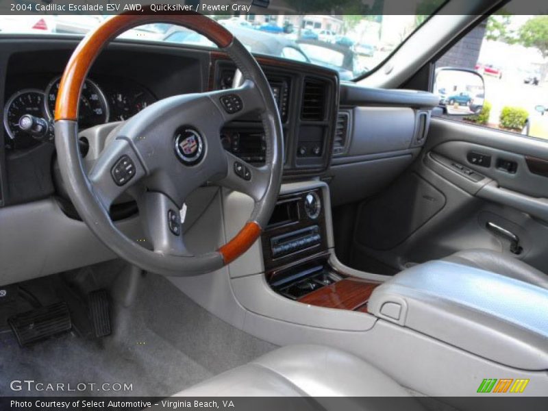 Quicksilver / Pewter Gray 2004 Cadillac Escalade ESV AWD