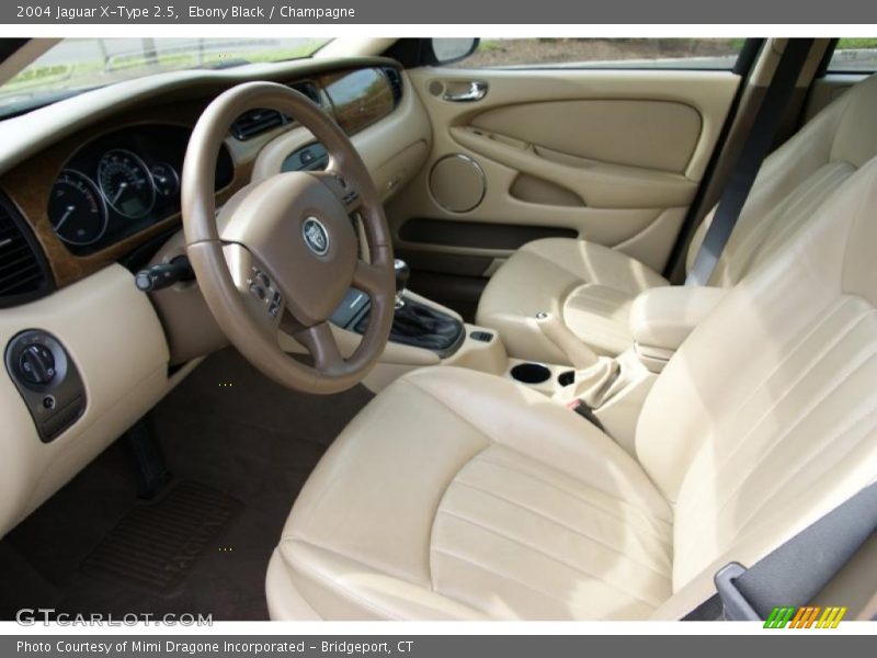 Ebony Black / Champagne 2004 Jaguar X-Type 2.5
