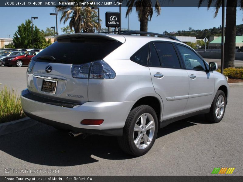 Millenium Silver Metallic / Light Gray 2008 Lexus RX 400h Hybrid