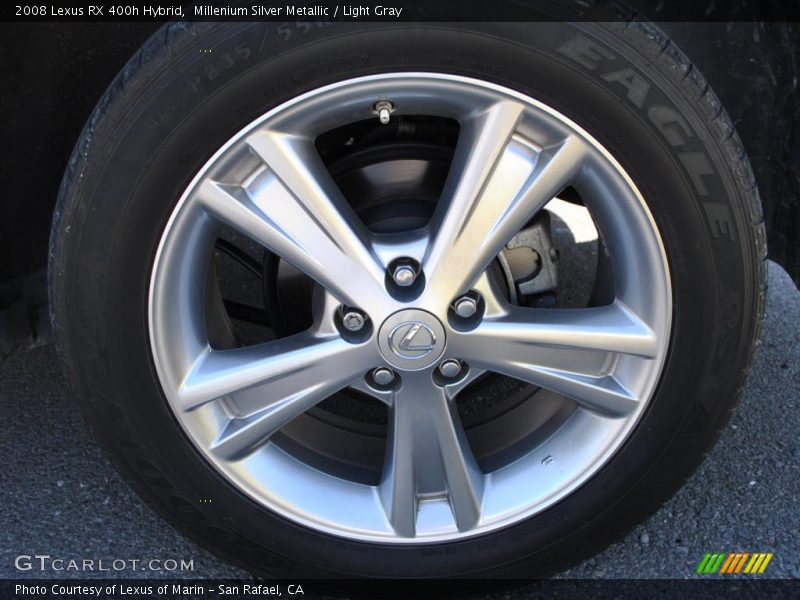 Millenium Silver Metallic / Light Gray 2008 Lexus RX 400h Hybrid