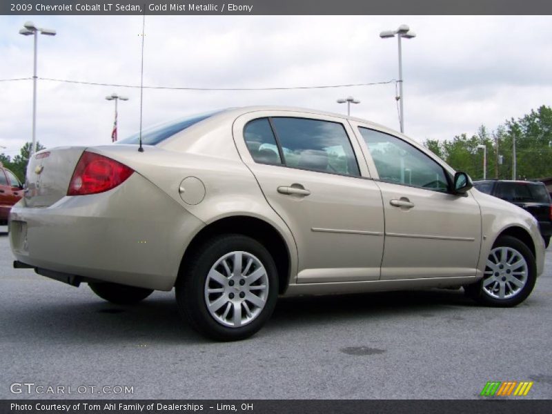 Gold Mist Metallic / Ebony 2009 Chevrolet Cobalt LT Sedan