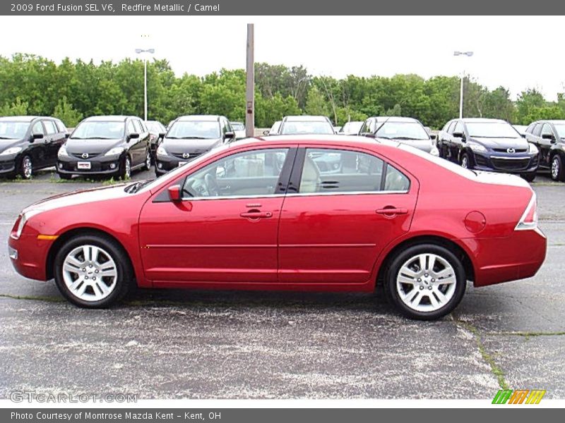 Redfire Metallic / Camel 2009 Ford Fusion SEL V6