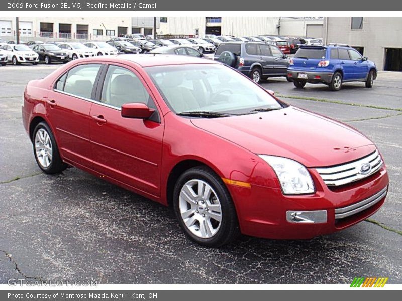 Redfire Metallic / Camel 2009 Ford Fusion SEL V6