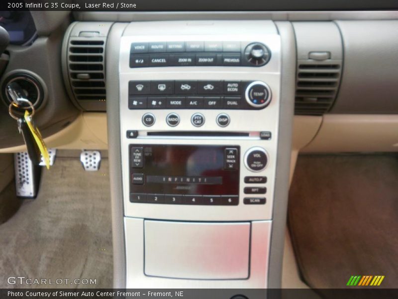 Laser Red / Stone 2005 Infiniti G 35 Coupe