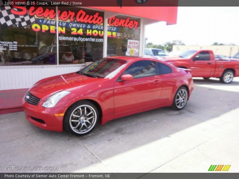 Laser Red / Stone 2005 Infiniti G 35 Coupe
