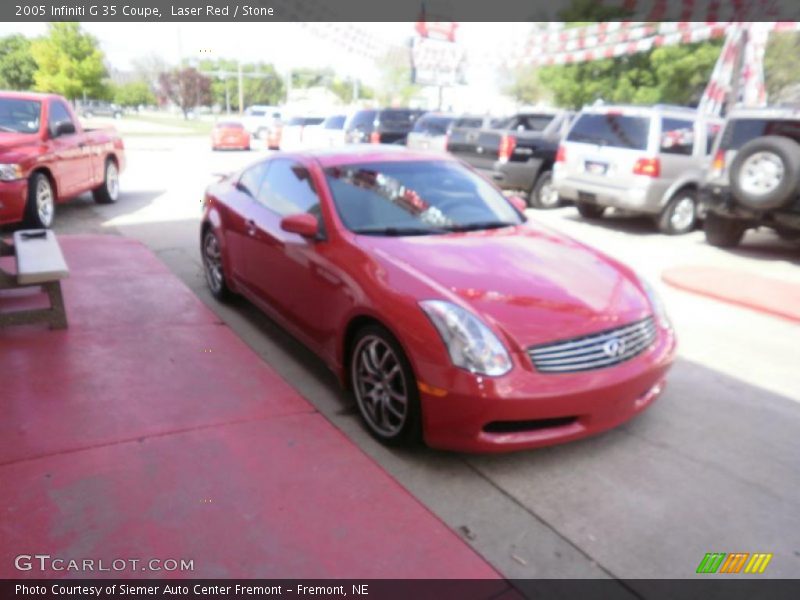 Laser Red / Stone 2005 Infiniti G 35 Coupe