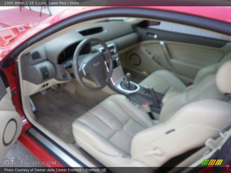Laser Red / Stone 2005 Infiniti G 35 Coupe