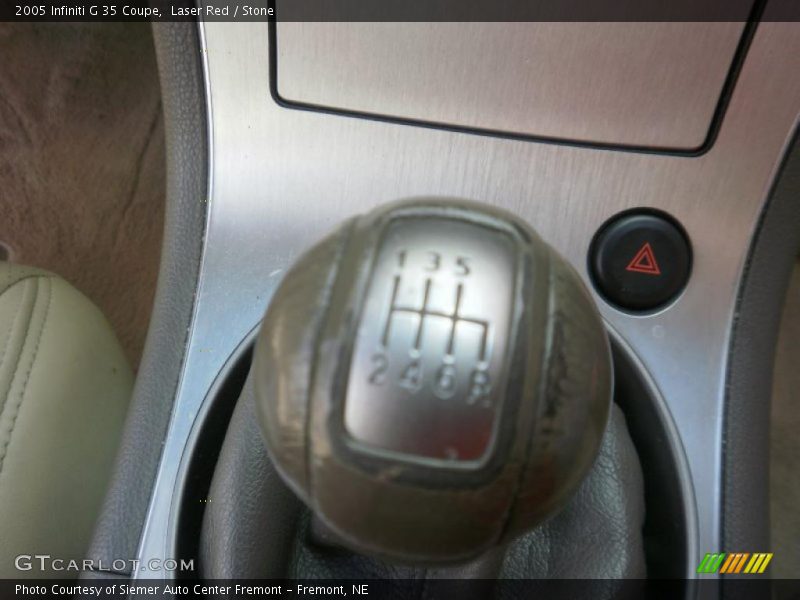 Laser Red / Stone 2005 Infiniti G 35 Coupe