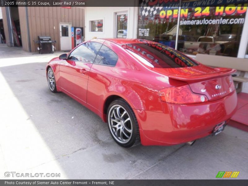 Laser Red / Stone 2005 Infiniti G 35 Coupe