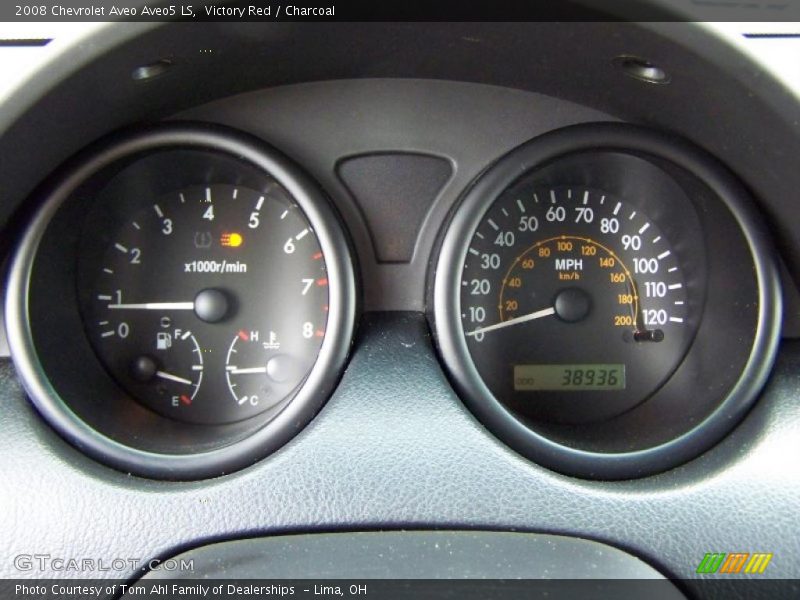 Victory Red / Charcoal 2008 Chevrolet Aveo Aveo5 LS