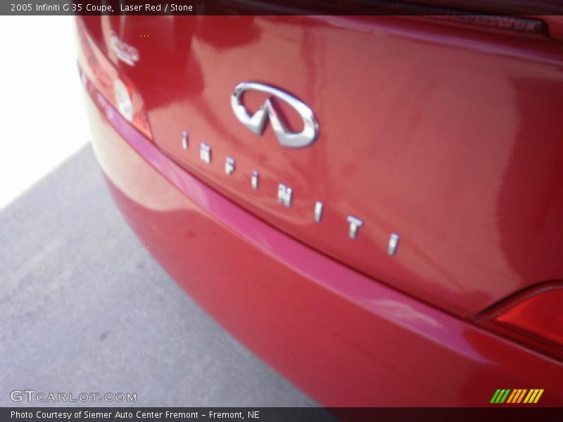 Laser Red / Stone 2005 Infiniti G 35 Coupe