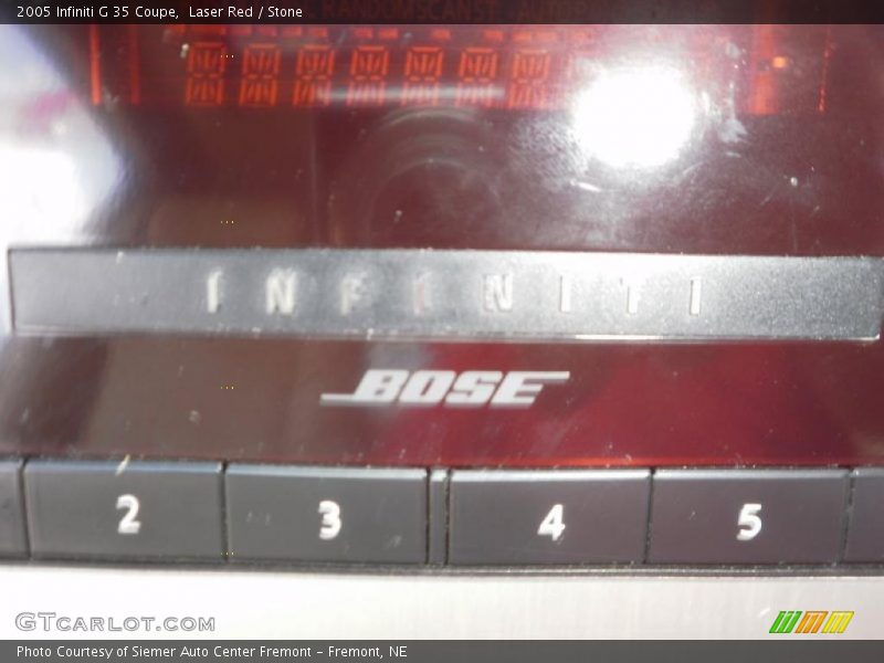 Laser Red / Stone 2005 Infiniti G 35 Coupe