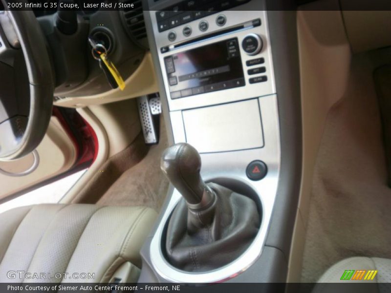 Laser Red / Stone 2005 Infiniti G 35 Coupe