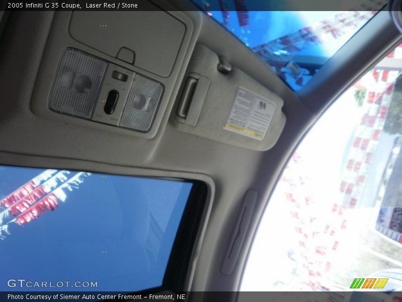Laser Red / Stone 2005 Infiniti G 35 Coupe