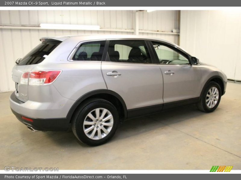 Liquid Platinum Metallic / Black 2007 Mazda CX-9 Sport
