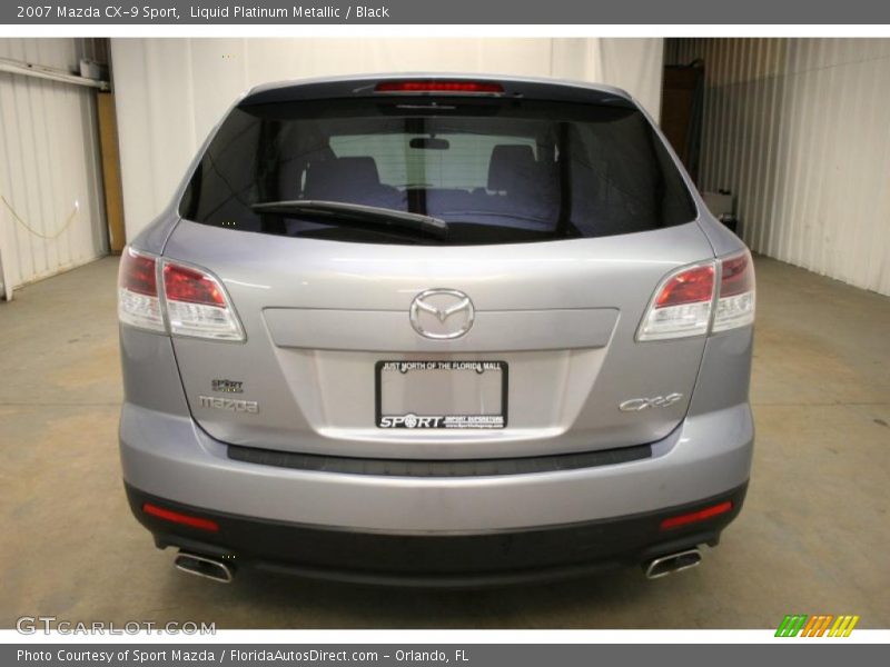 Liquid Platinum Metallic / Black 2007 Mazda CX-9 Sport